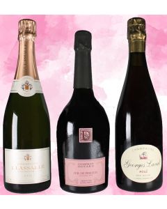 Assort. je 2 Fl. Rosé-Champagner von Doyard, Lassalle, Laval
